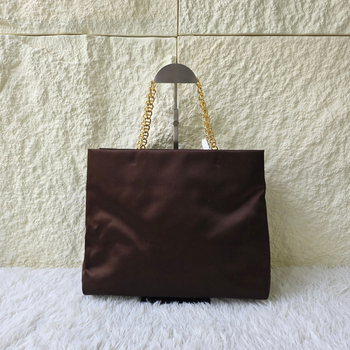 Prada Satin Chain Tote Bag (Pre-Owned)