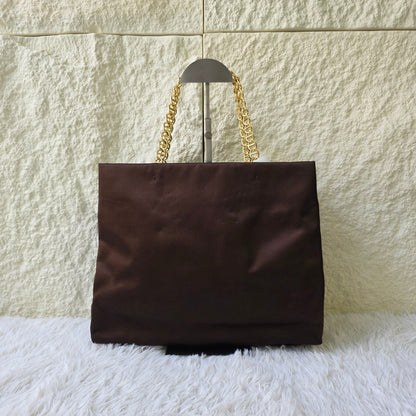 Prada Satin Chain Tote Bag (Pre-Owned)