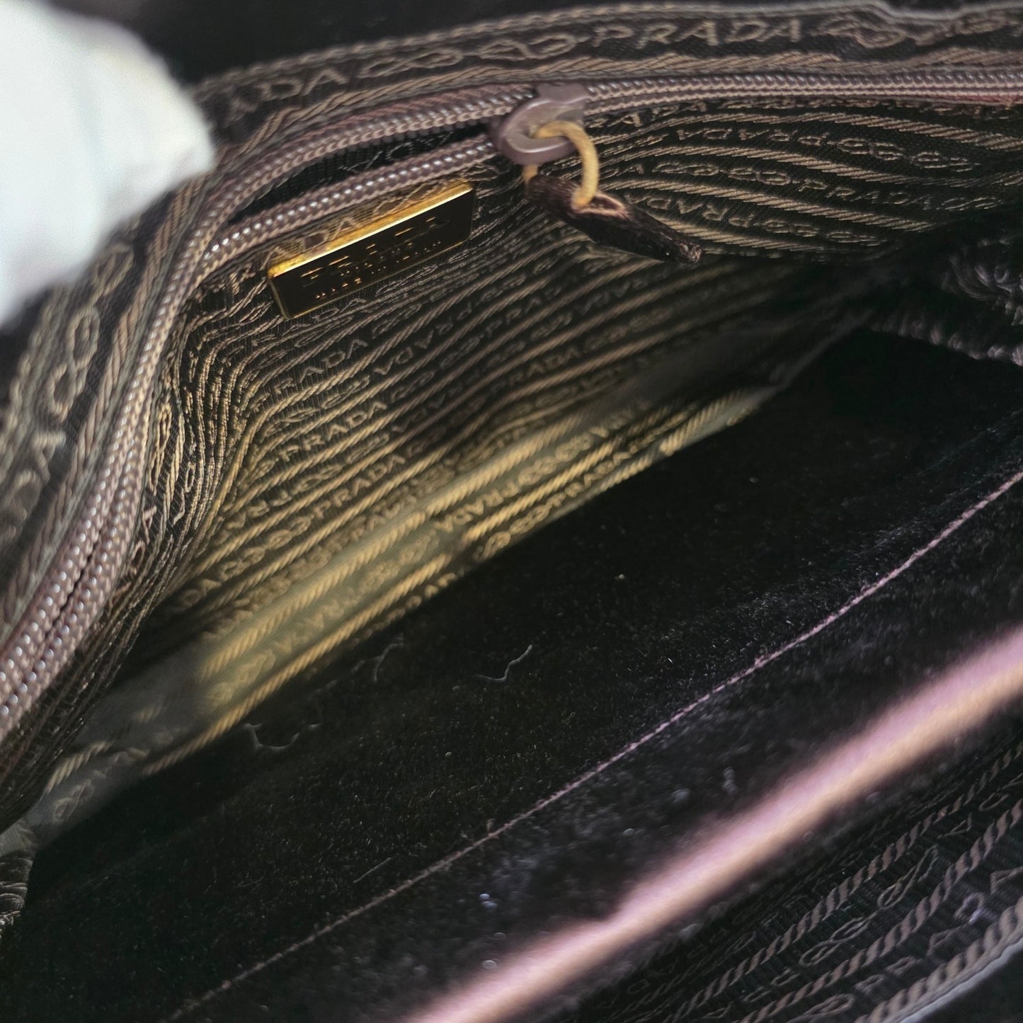 Prada Satin Chain Tote Bag (Pre-Owned)