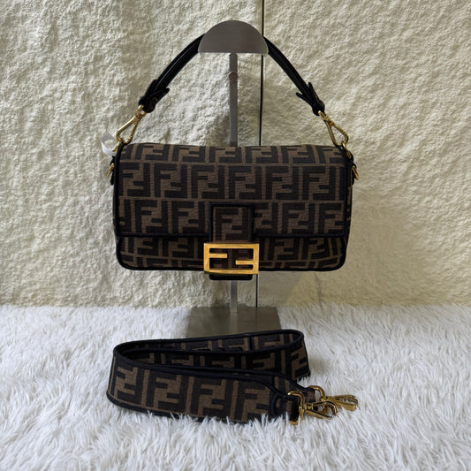 Fendi Zucca Baguette Shoulder Bag (Pre-Owned)