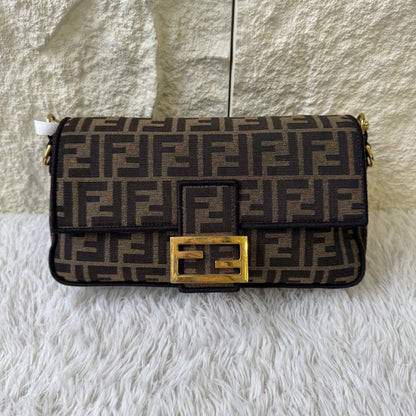 Fendi Zucca Baguette Shoulder Bag (Pre-Owned)
