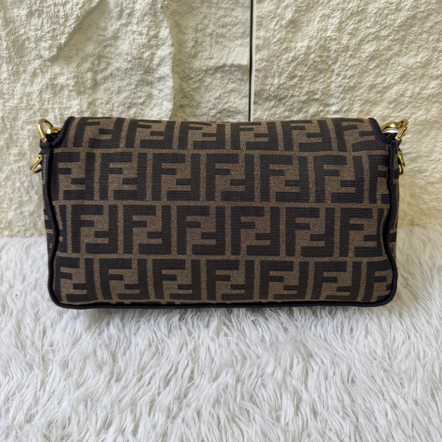 Fendi Zucca Baguette Shoulder Bag (Pre-Owned)