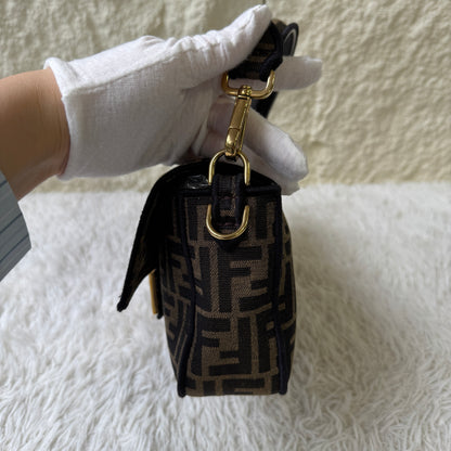 Fendi Zucca Baguette Shoulder Bag (Pre-Owned)