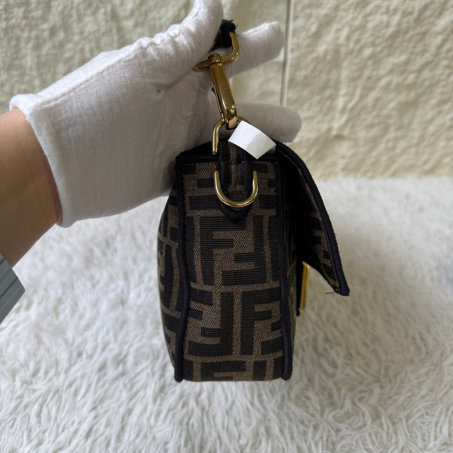 Fendi Zucca Baguette Shoulder Bag (Pre-Owned)