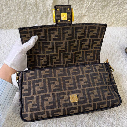 Fendi Zucca Baguette Shoulder Bag (Pre-Owned)