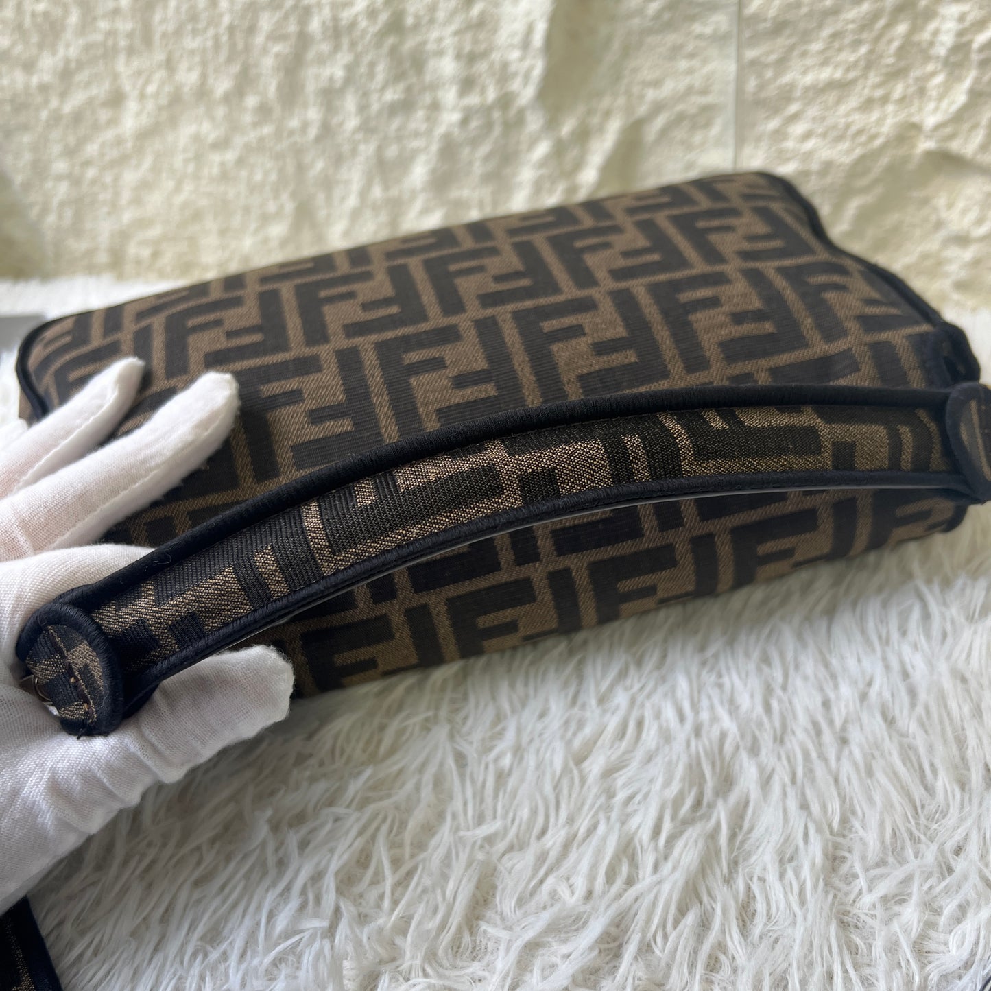 Fendi Zucca Baguette Shoulder Bag (Pre-Owned)