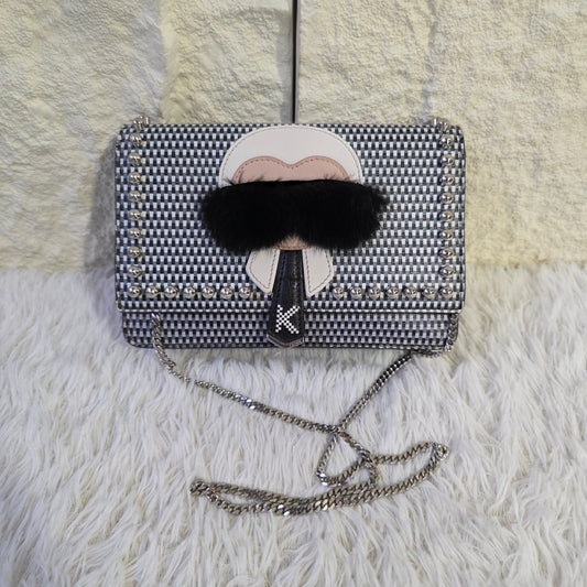 Fendi Karlito Studded Chain Shoulder Bag (Pre-Owned)