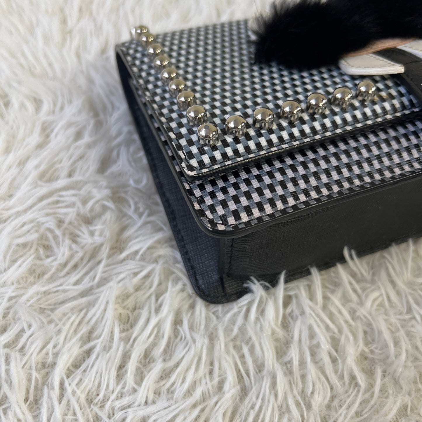 Fendi Karlito Studded Chain Shoulder Bag (Pre-Owned)