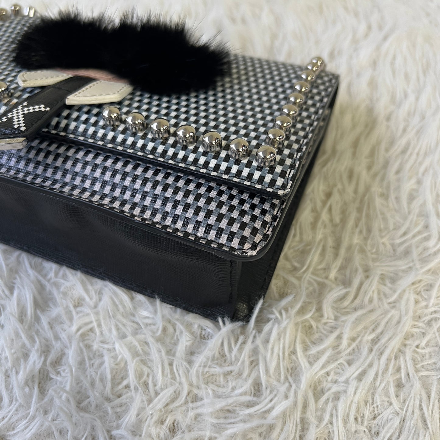 Fendi Karlito Studded Chain Shoulder Bag (Pre-Owned)