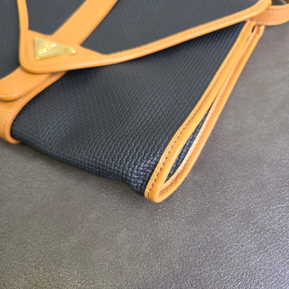 Yves Saint Laurent Vintage Canvas Shoulder Bag (Pre-Owned)