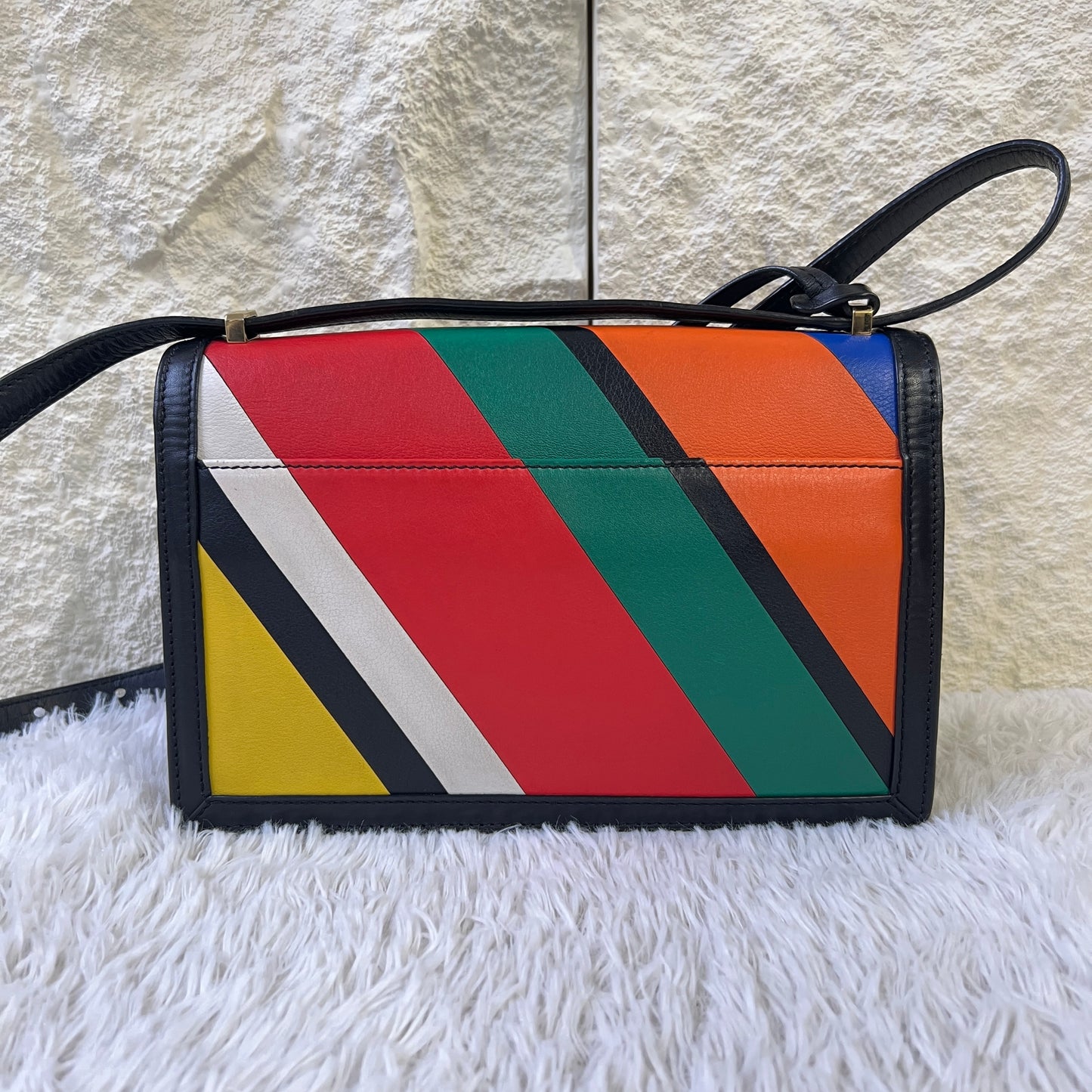 Loewe Geometric Colorblock Shoulder Bag (Pre-Owned)