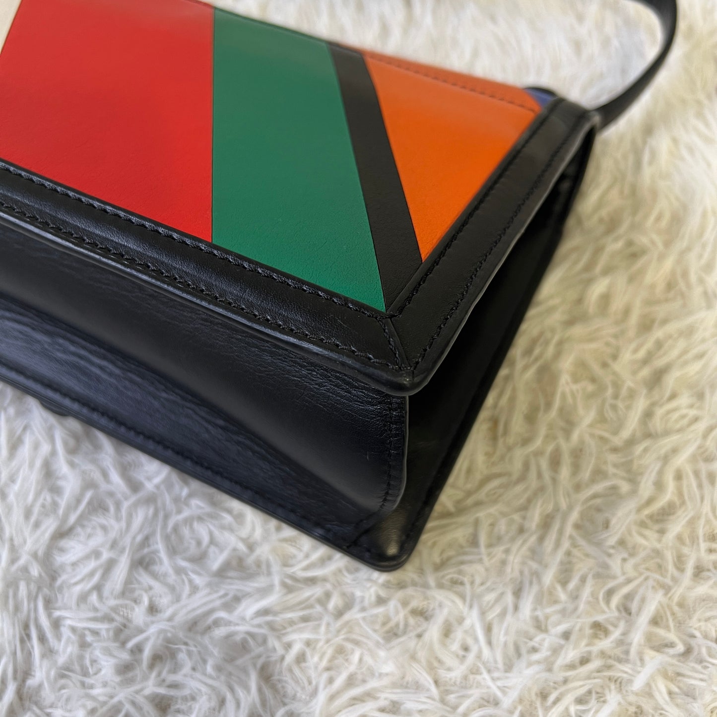 Loewe Geometric Colorblock Shoulder Bag (Pre-Owned)