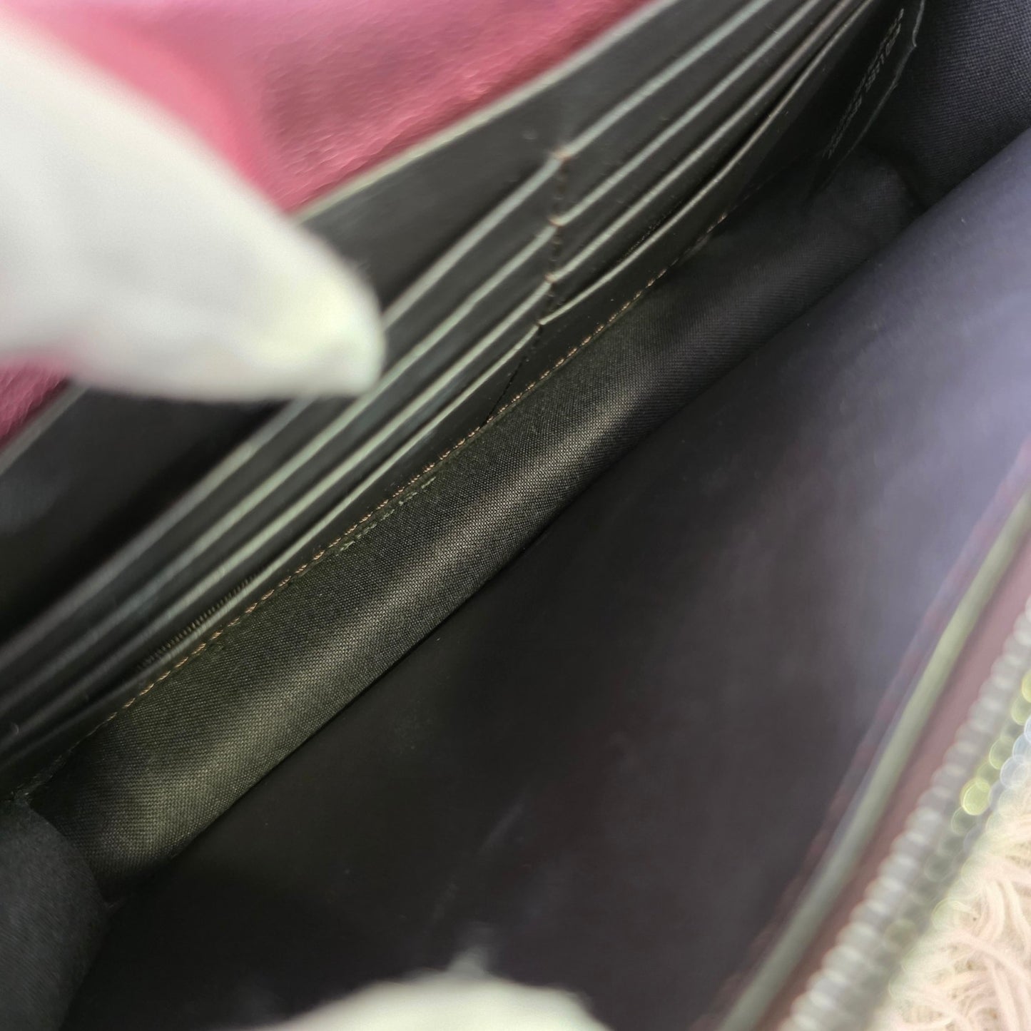 Fendi Metallic Pink Chain Wallet Bag (Pre-Owned)
