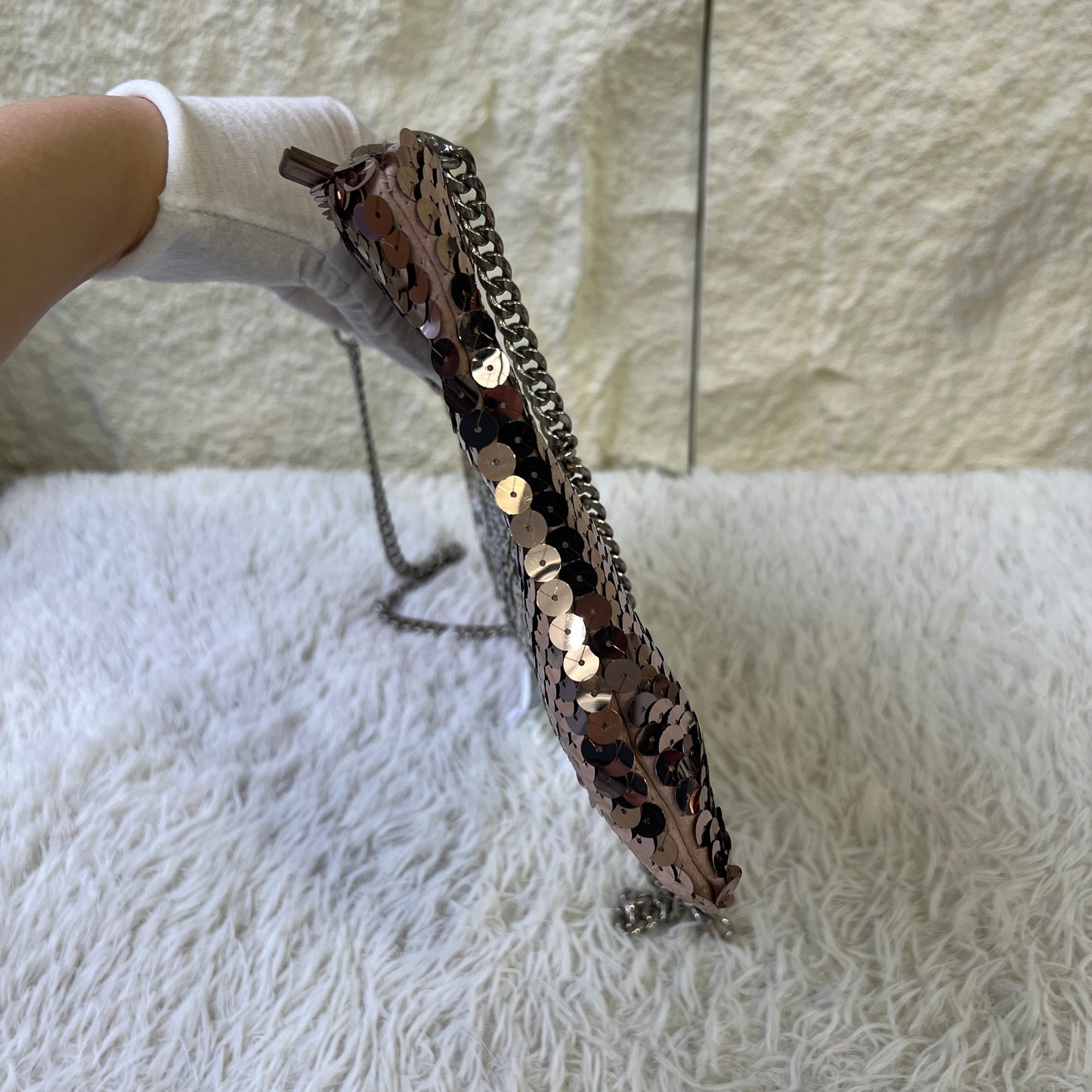 Miu Miu Sequin Chain Shoulder Bag (Pre-Owned)