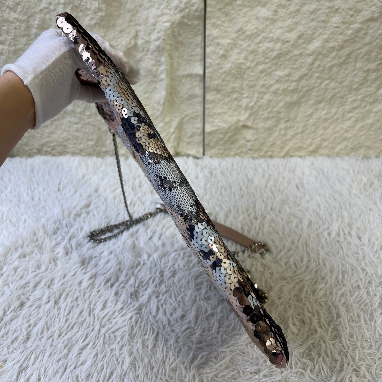 Miu Miu Sequin Chain Shoulder Bag (Pre-Owned)