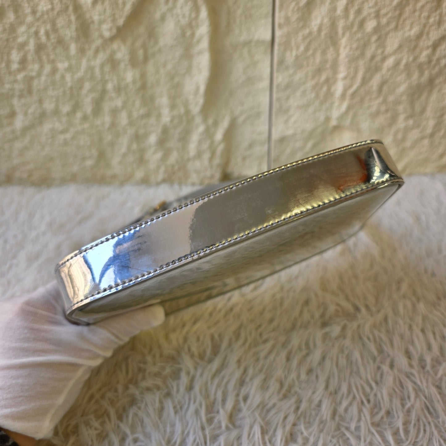 Celine Metallic Silver Shoulder Bag (Pre-Owned)