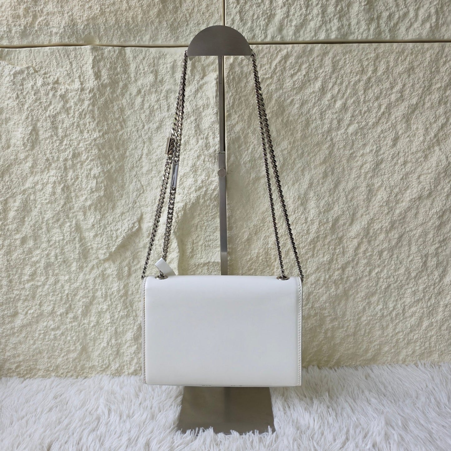 Yves Saint Laurent White Chain Wallet Bag (Pre-Owned)