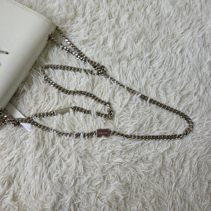 Yves Saint Laurent White Chain Wallet Bag (Pre-Owned)