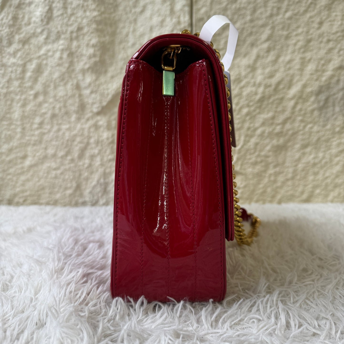 Yves Saint Laurent Vicky Patent Chain Shoulder Bag (Pre-Owned)