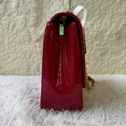 Yves Saint Laurent Vicky Patent Chain Shoulder Bag (Pre-Owned)