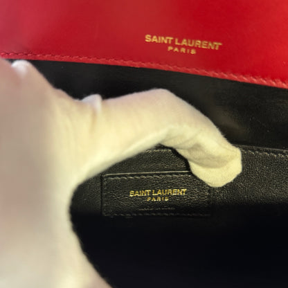 Yves Saint Laurent Vicky Patent Chain Shoulder Bag (Pre-Owned)