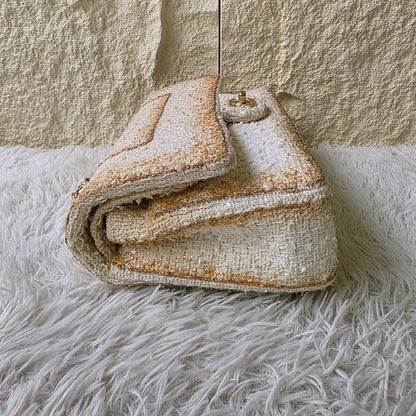 Chanel Tweed Chain Shoulder Bag (Pre-Owned)