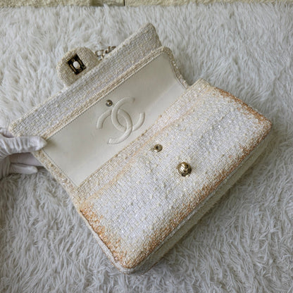 Chanel Tweed Chain Shoulder Bag (Pre-Owned)