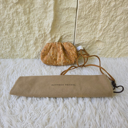 Bottega Veneta Cork Mini Pouch Bag (Pre-Owned)