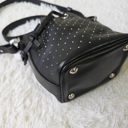 Saint Laurent Studded Bucket Shoulder Bag (Pre-Owned)