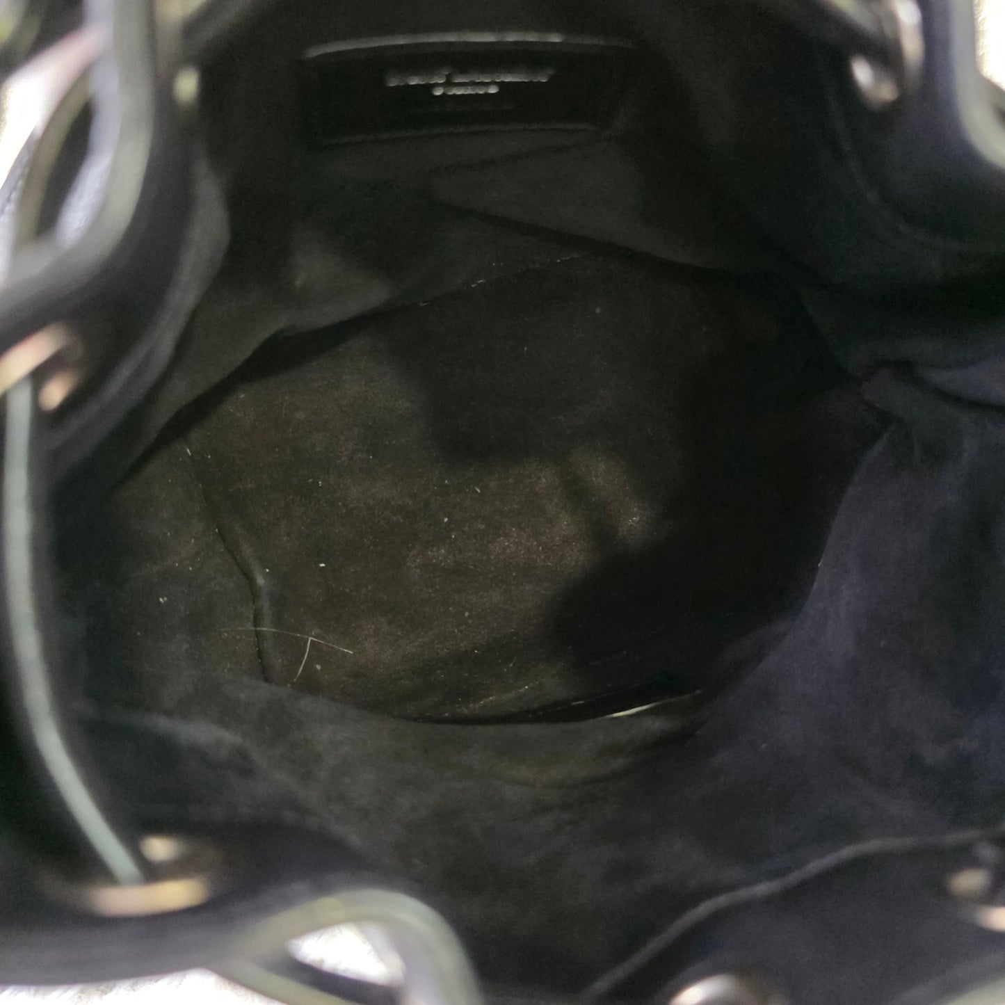 Saint Laurent Studded Bucket Shoulder Bag (Pre-Owned)