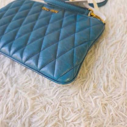 Miu Miu Quilted Leather Crossbody Bag (Pre-Owned)