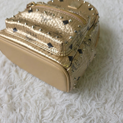 MCM Stark Visetos Studded Mini Backpack (Pre-Owned)