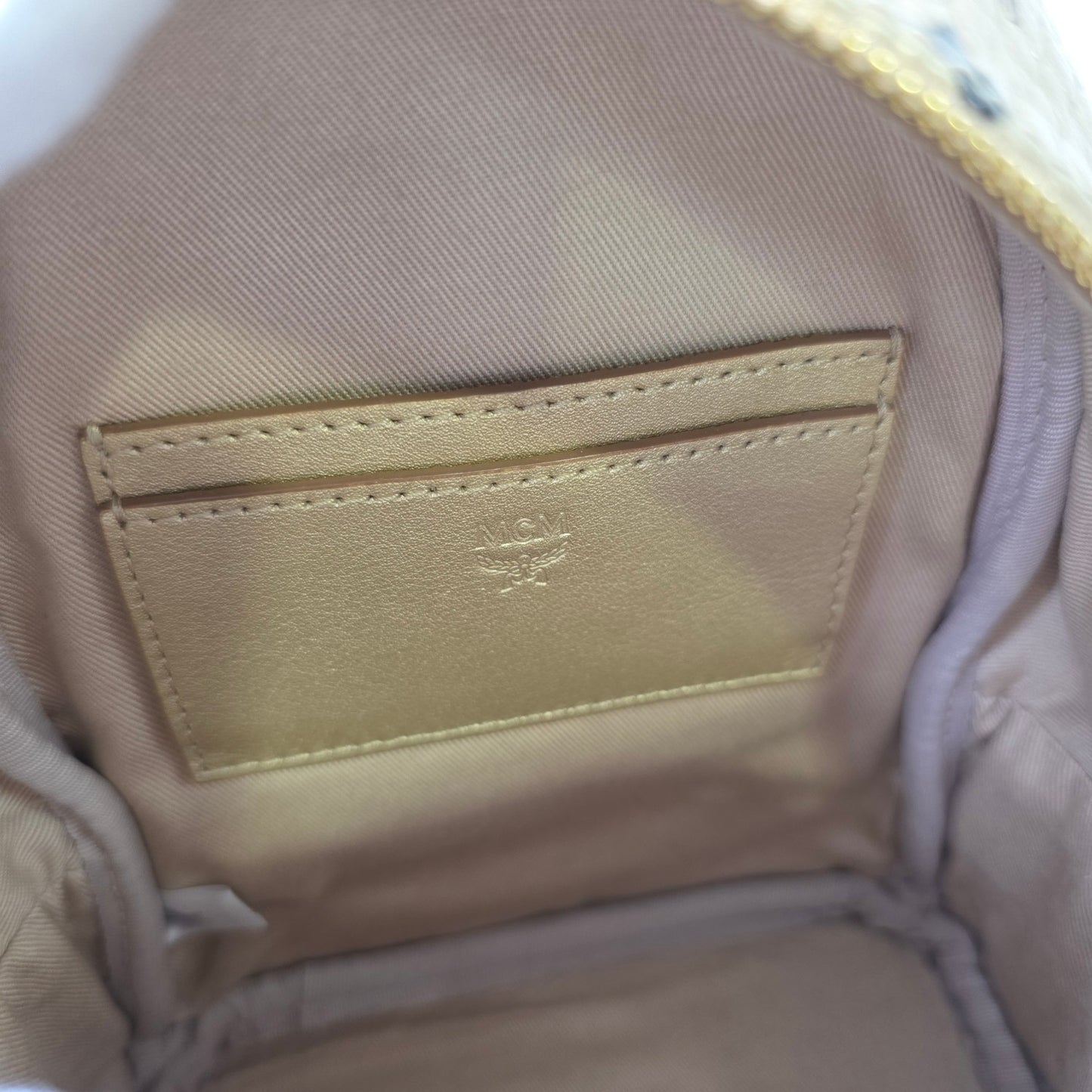 MCM Stark Visetos Studded Mini Backpack (Pre-Owned)