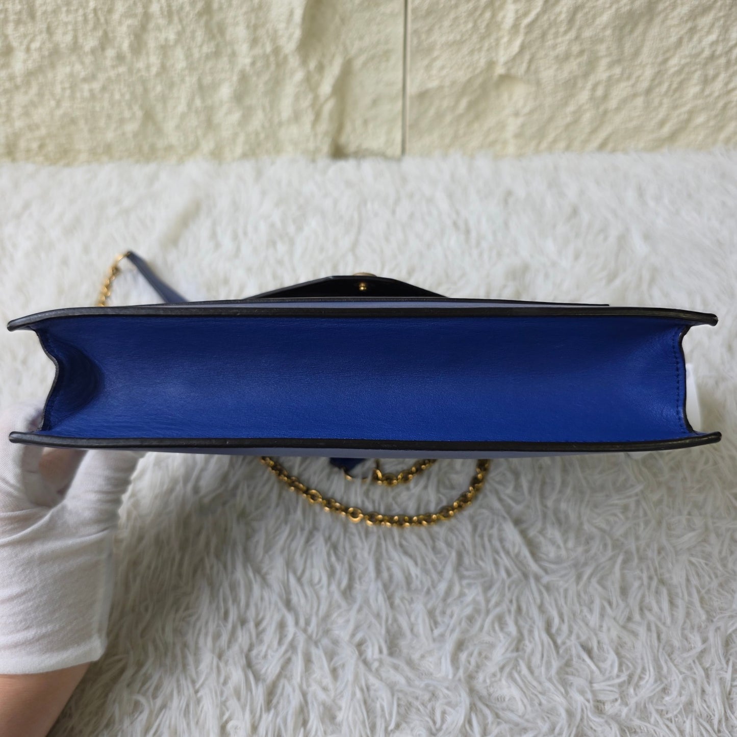 Celine Colorblock Pocket Chain Shoulder Bag (Pre-Owned)