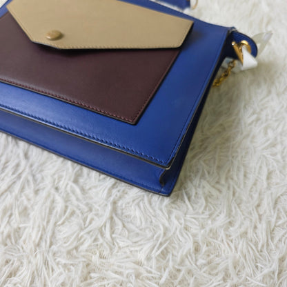 Celine Colorblock Pocket Chain Shoulder Bag (Pre-Owned)