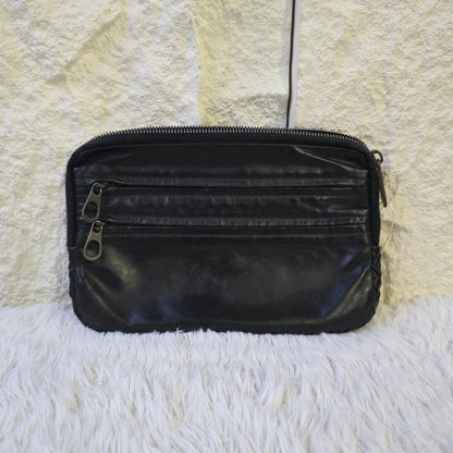 Bottega Veneta Leather Multi-Zip Hand Bag (Pre-Owned)
