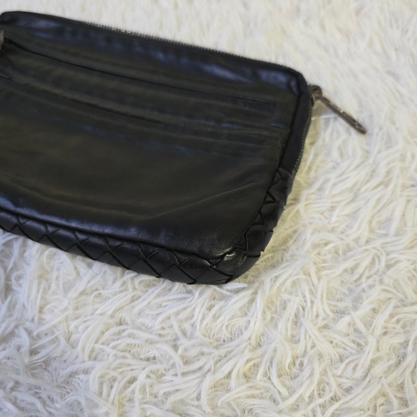 Bottega Veneta Leather Multi-Zip Hand Bag (Pre-Owned)