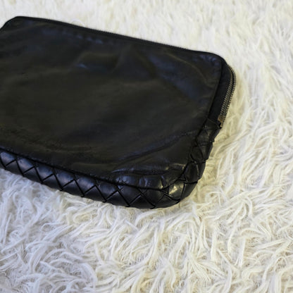 Bottega Veneta Leather Multi-Zip Hand Bag (Pre-Owned)