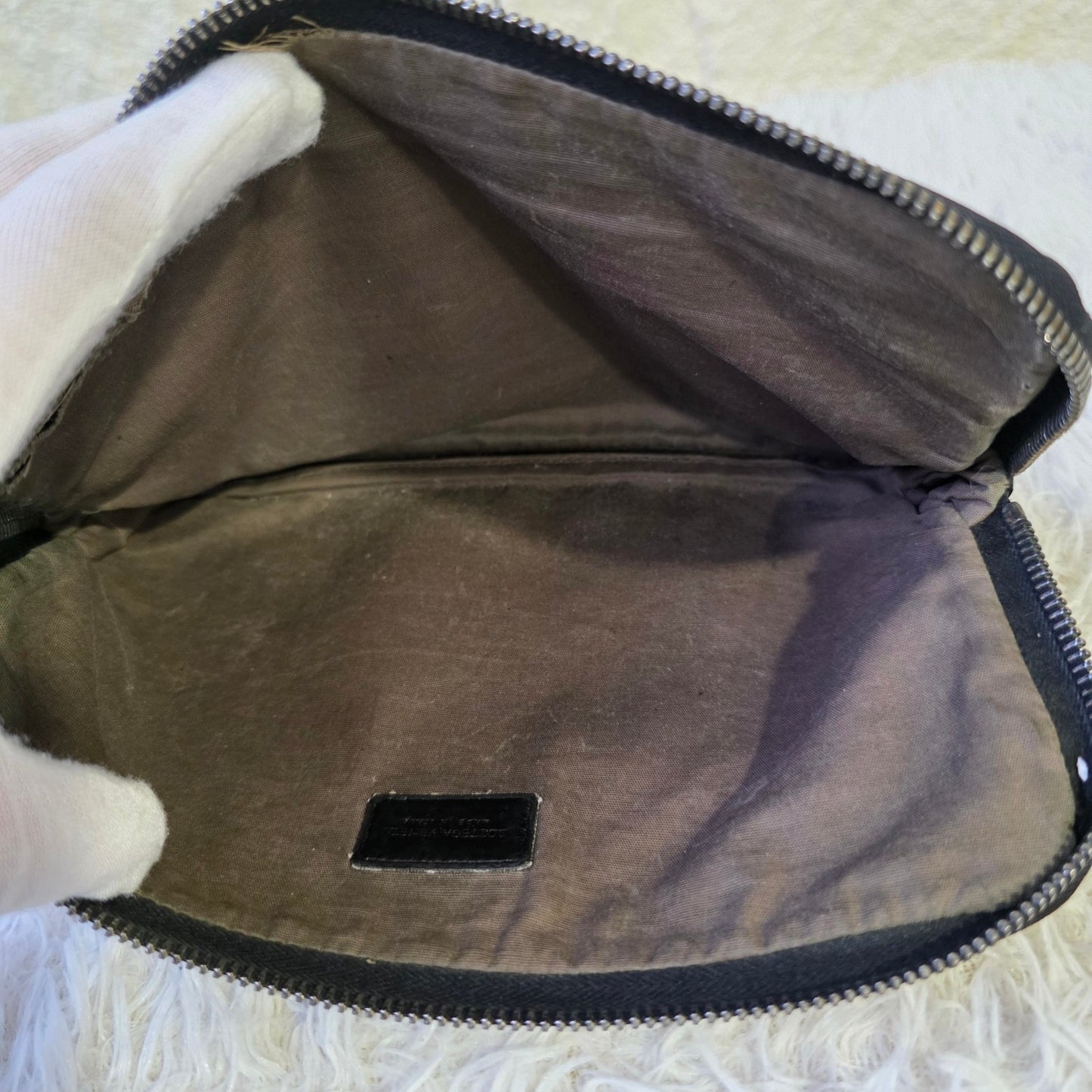 Bottega Veneta Leather Multi-Zip Hand Bag (Pre-Owned)