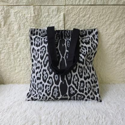 Saint Laurent Leopard Print Canvas Tote Bag (Pre-Owned)