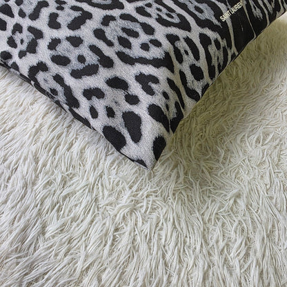 Saint Laurent Leopard Print Canvas Tote Bag (Pre-Owned)