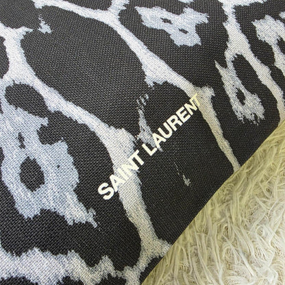 Saint Laurent Leopard Print Canvas Tote Bag (Pre-Owned)