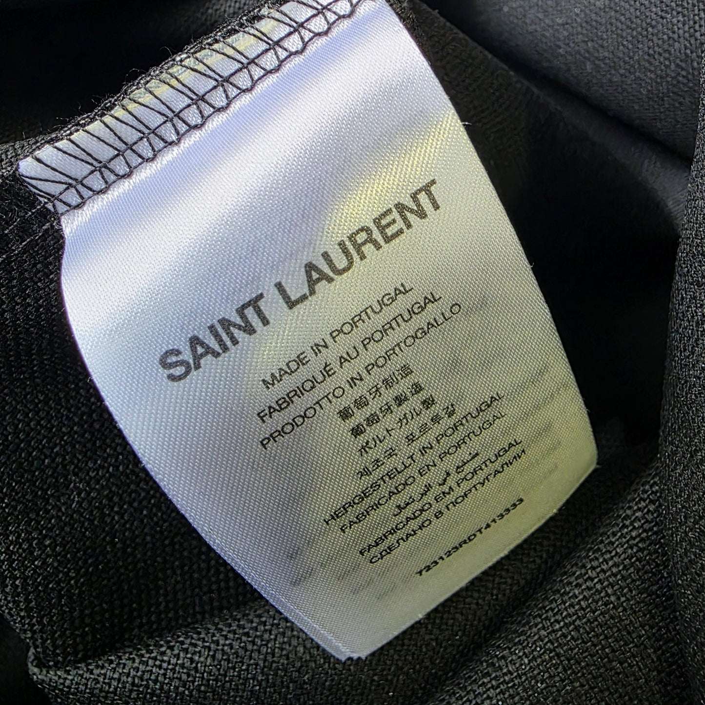 Saint Laurent Leopard Print Canvas Tote Bag (Pre-Owned)