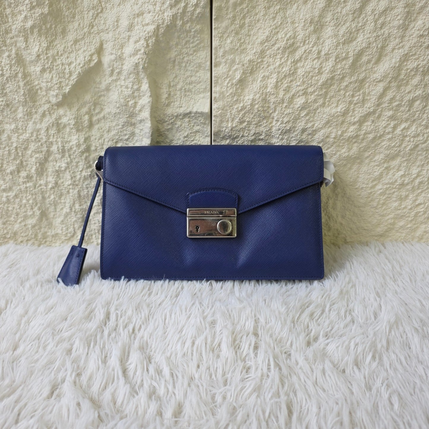 Prada Saffiano Leather Wallet on Chain Bag (Pre-Owned)
