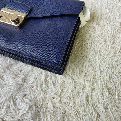 Prada Saffiano Leather Wallet on Chain Bag (Pre-Owned)