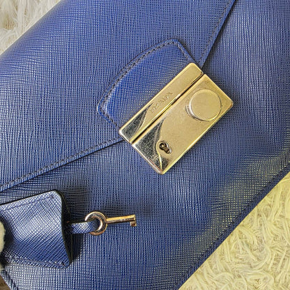 Prada Saffiano Leather Wallet on Chain Bag (Pre-Owned)