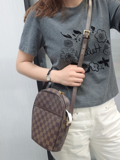 Louis Vuitton Damier Ebene Ipanema Crossbody Bag (Pre-Owned)