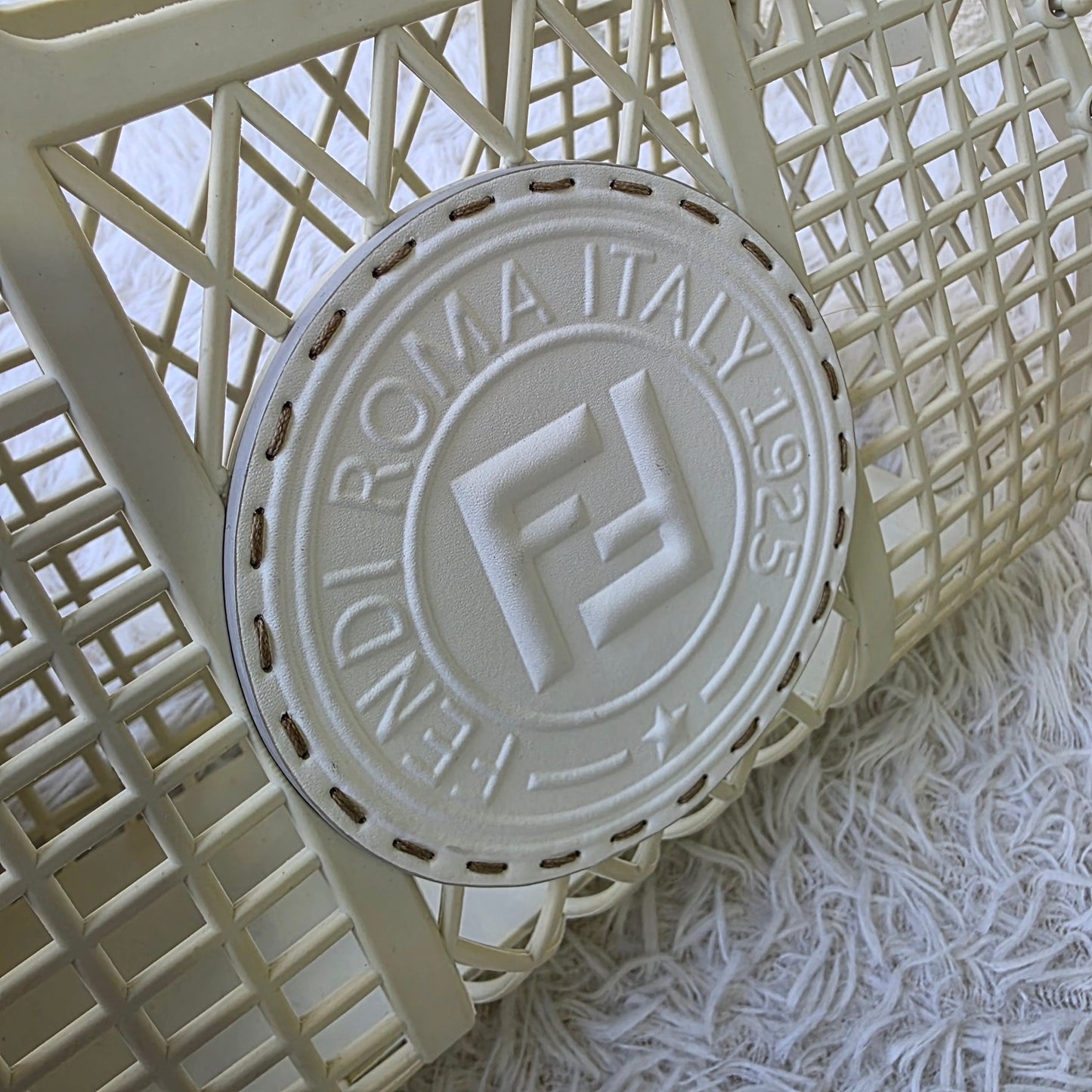 Fendi Roma 1925 Lattice Basket Bag (Pre-Owned)
