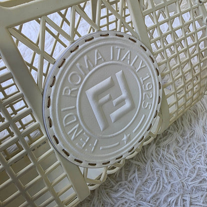 Fendi Roma 1925 Lattice Basket Bag (Pre-Owned)