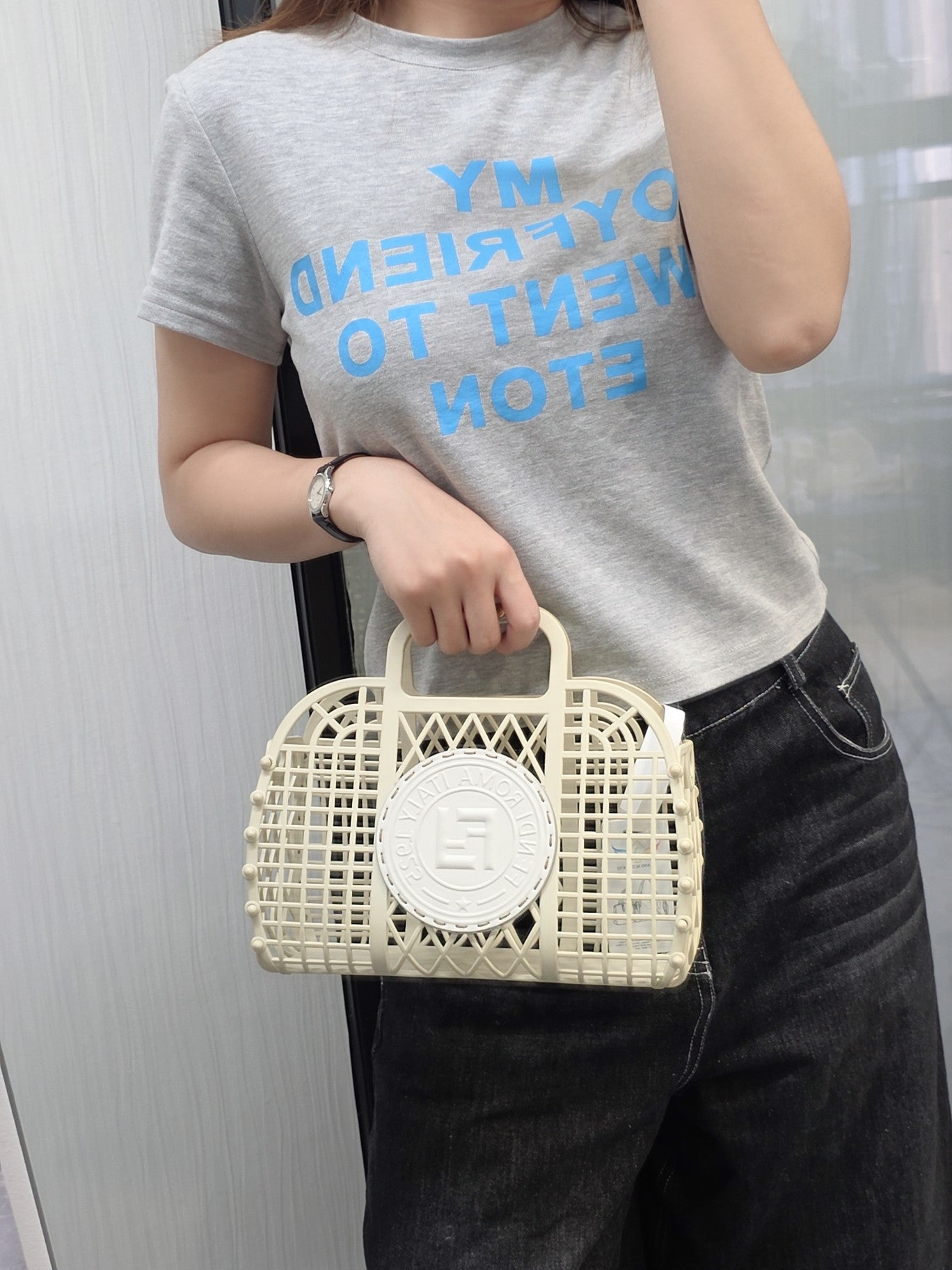 Fendi Roma 1925 Lattice Basket Bag (Pre-Owned)